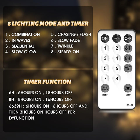 Probapro Enchanted Willow Vine Lights offering 8 modes for varied ambience.