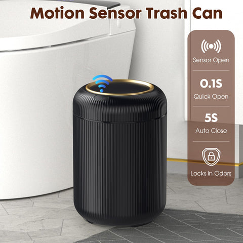 Procade 3-gallon trash can interior with snug lid for odor containment.