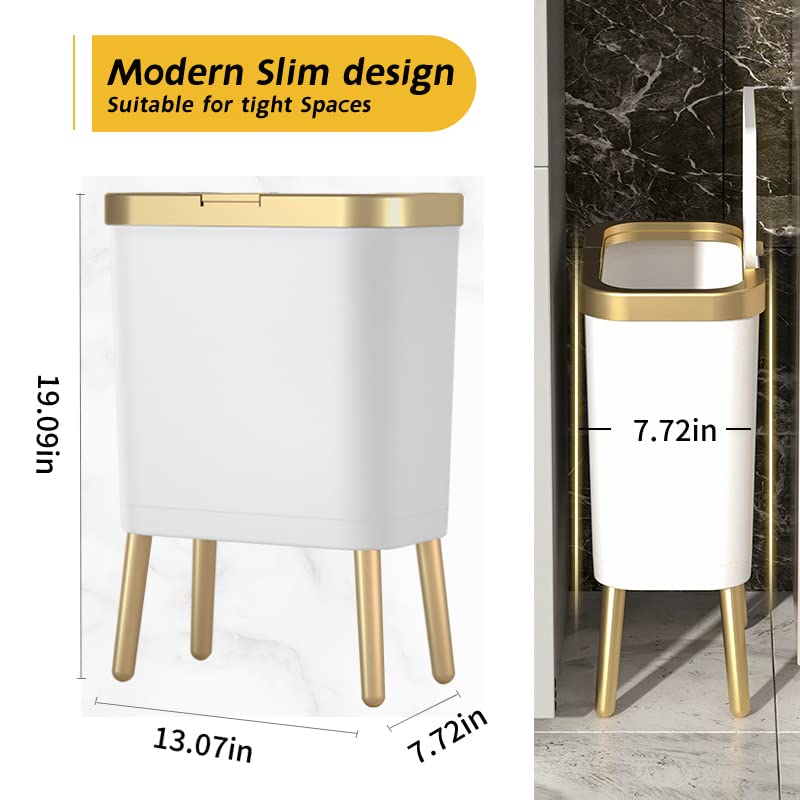 Procade 4-gallon slim-bin fits tight spaces