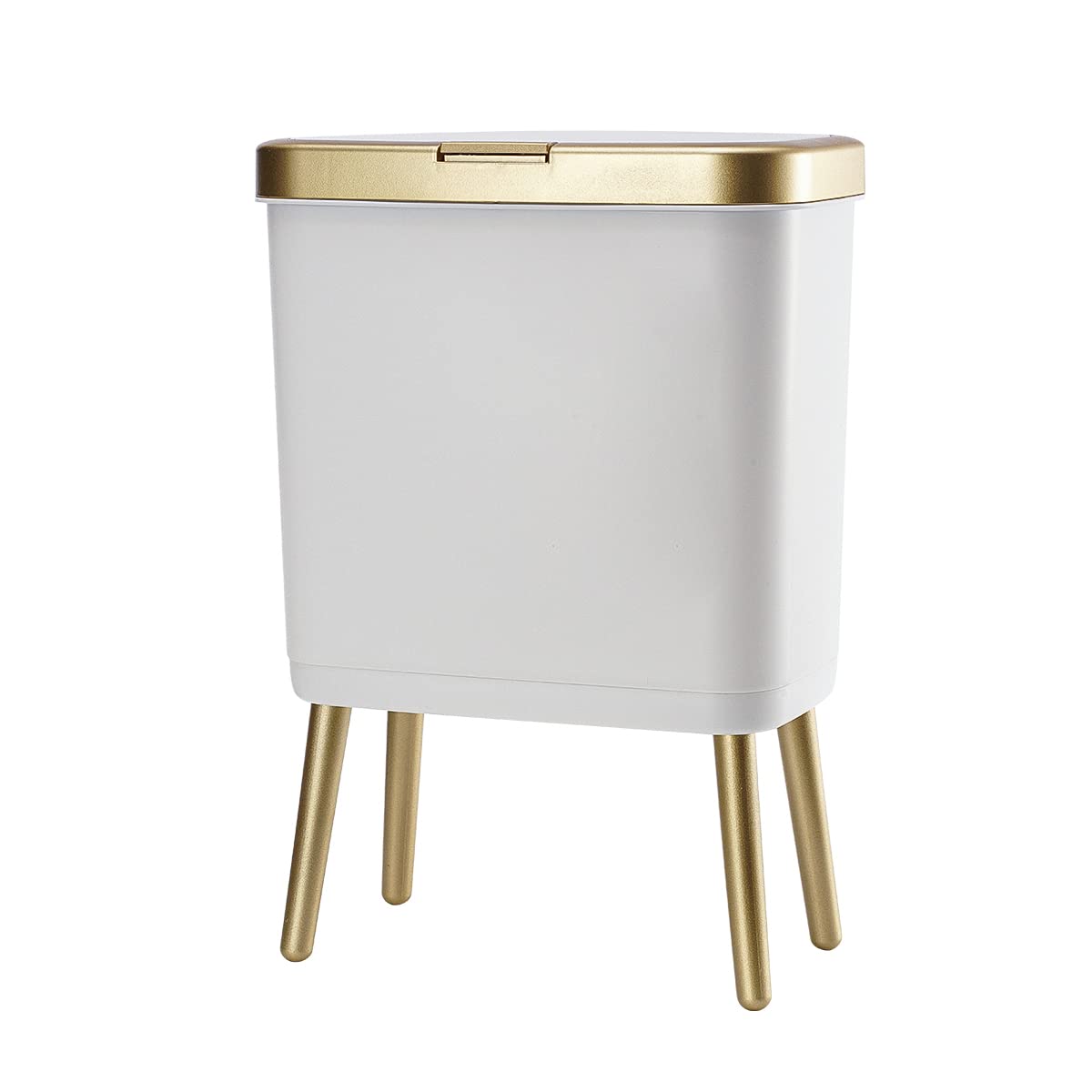 Procade bathroom trash can with lid showing odor-blocking design