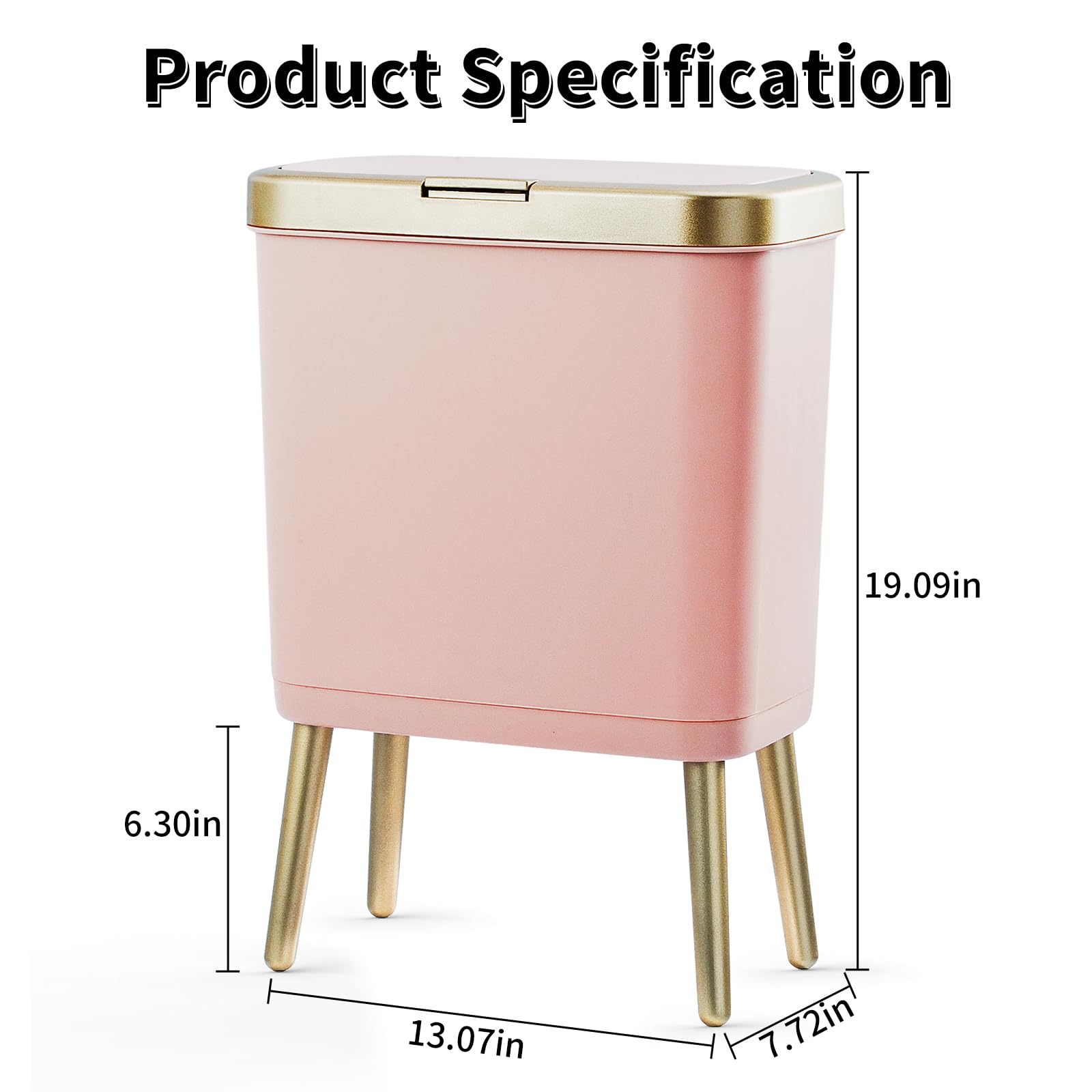 Procade four gallon capacity for daily use in compact rooms.