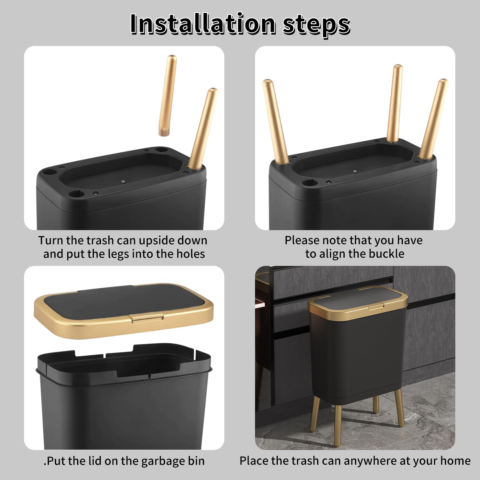 Procade lid-press operation offers one-touch opening for convenient use.