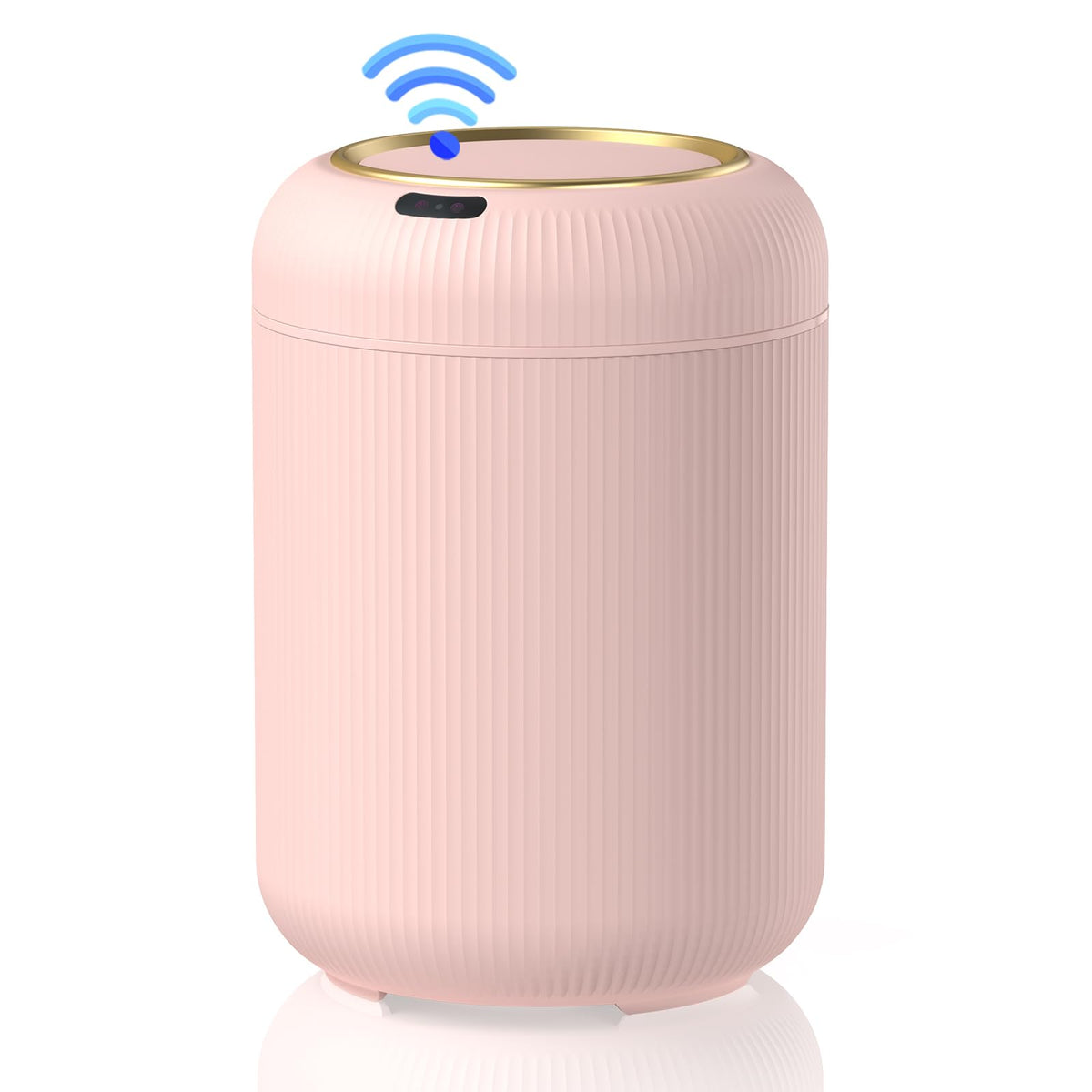 Procade mini pink gold lid close-up showcases stylish design and hands-free use.