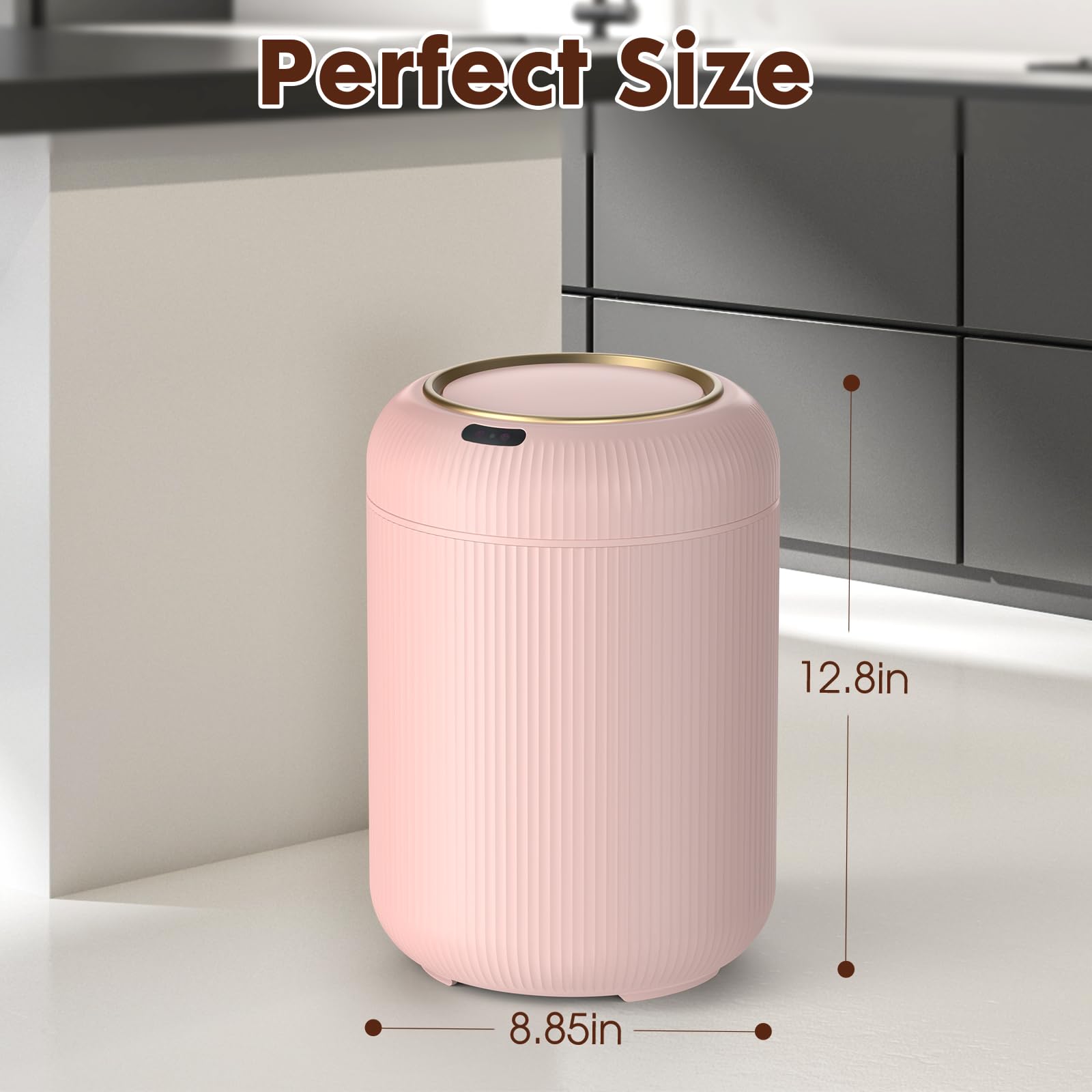 Procade modern design integrates with home decor while keeping trash discreet.