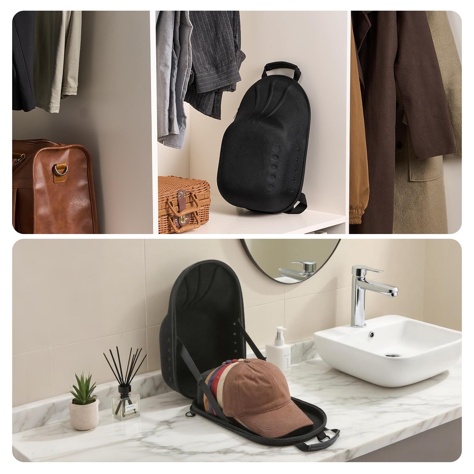 ProCase travel case with shoulder strap for hands-free packing