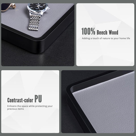 ProCase valet tray on nightstand scene with everyday essentials
