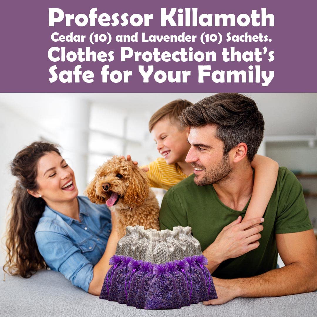 Dried lavender sachets from Professor Killamoth showcase soft fragrance notes.