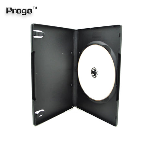 Progo 50-pack standard black DVD case back cover with label area