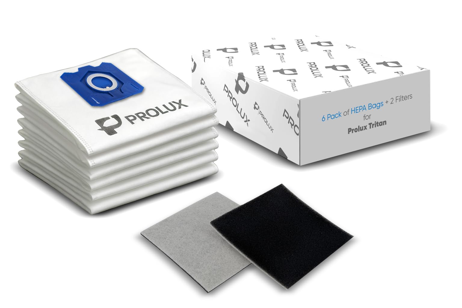 Prolux Tritan bags 6-pack for ready replacements preserving suction