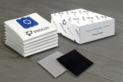 Prolux Tritan setup image showcases easy home cleaning