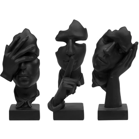 Prosfalt thinker statue on desktop adding calm focus to your workspace