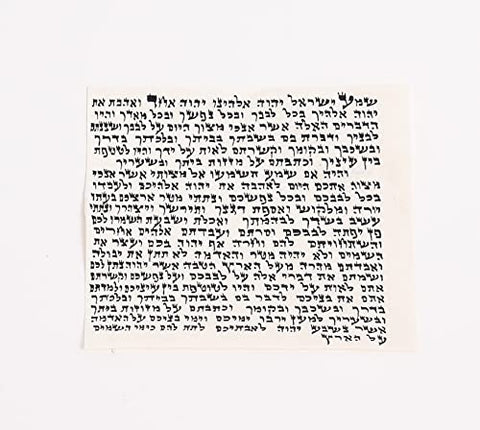 The PROSHOFAR Rabbi-scribe mezuzah scroll features hand calligraphy for sacred entrances.