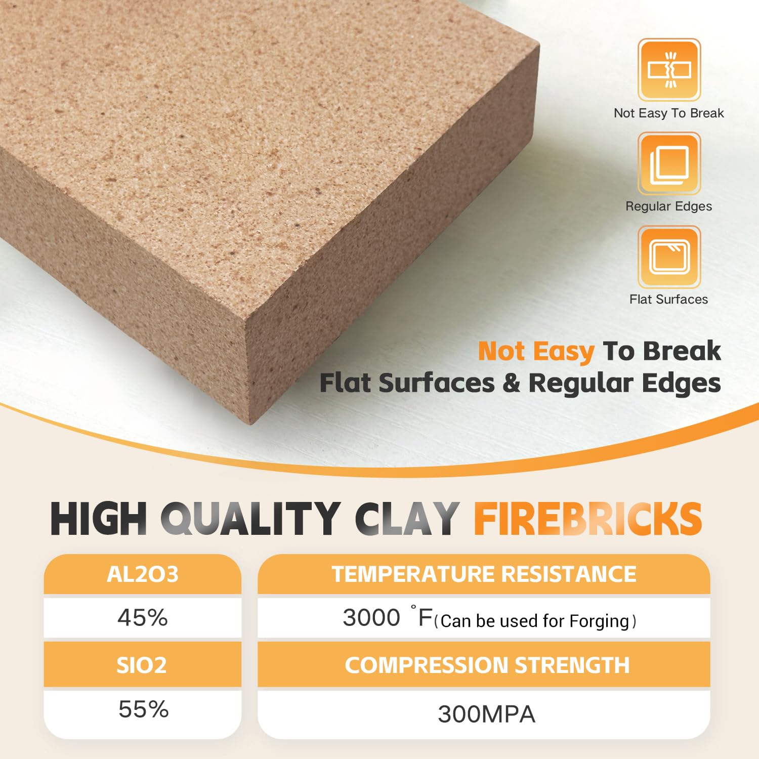 Protalwell 3000F high-temperature brick suitable for kilns and forging