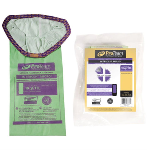 GoFit 10 compatible filter bag installed for heavy-duty cleaning