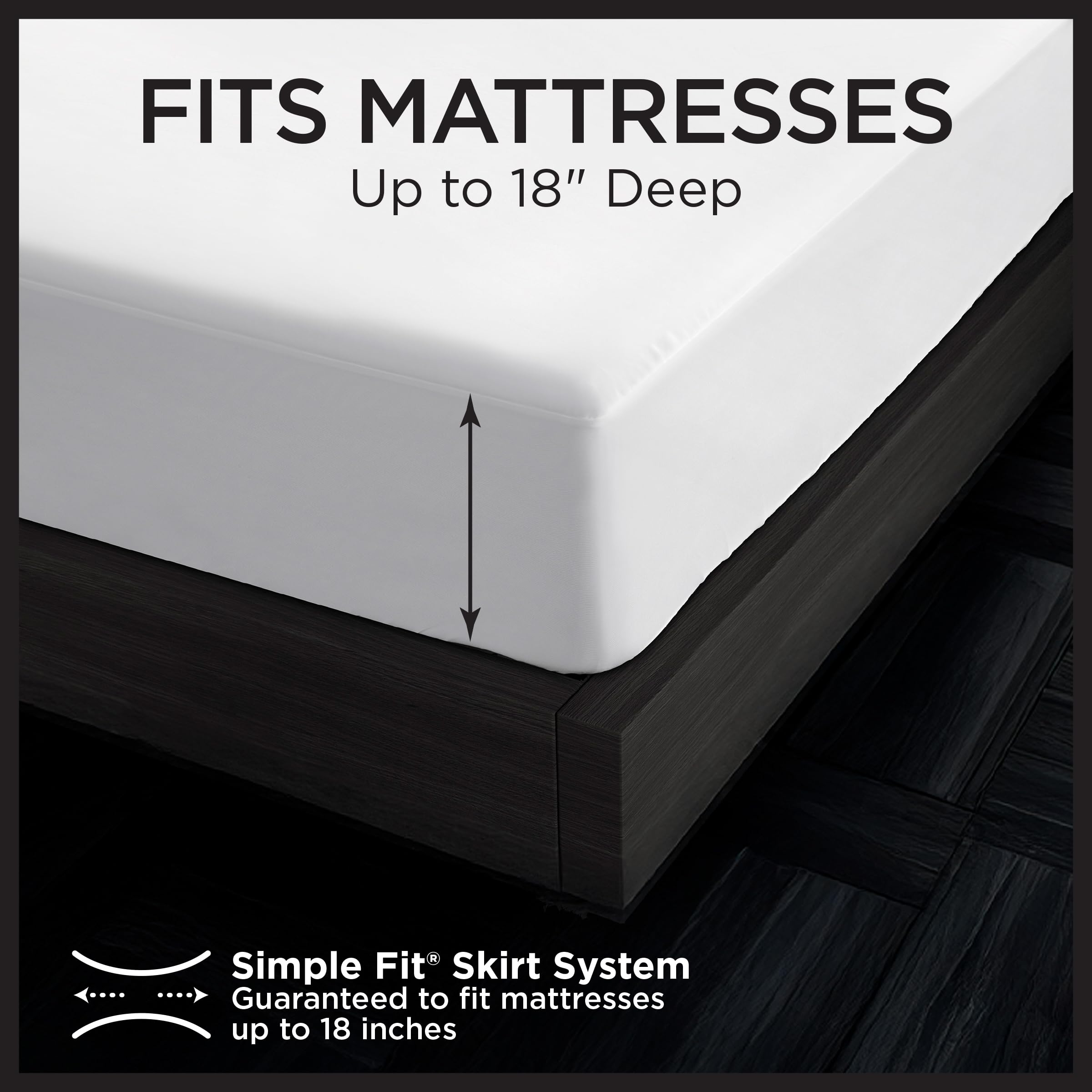 Protect-A-Bed Essential fits 11-18 inch mattresses securely.