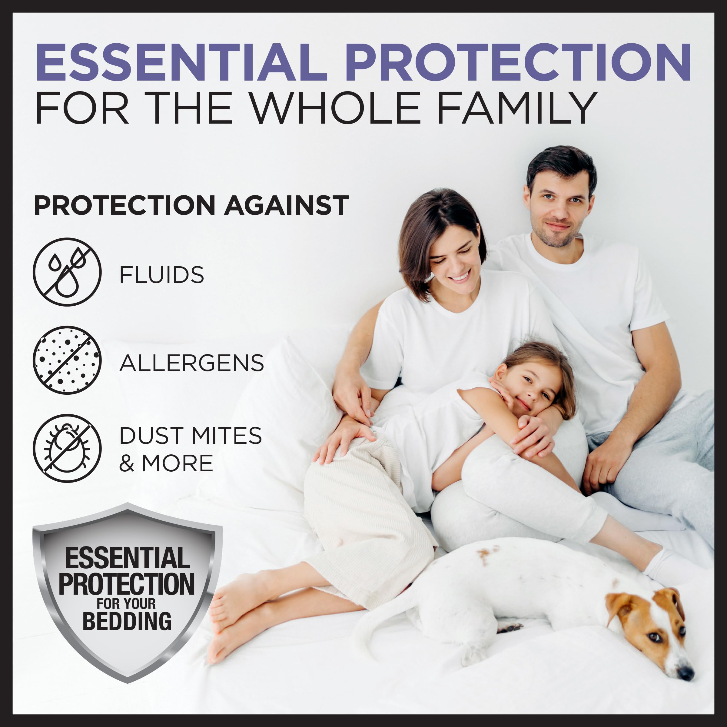 Protect-A-Bed machine washable protector is easy to deep-clean and reuse.