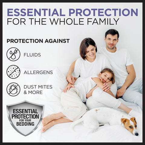 Protect-A-Bed machine washable protector is easy to deep-clean and reuse.