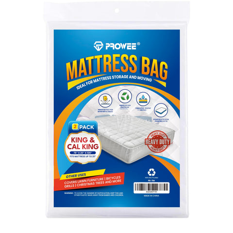 PROWEE king mattress bag in use for edge-to-edge coverage during moving