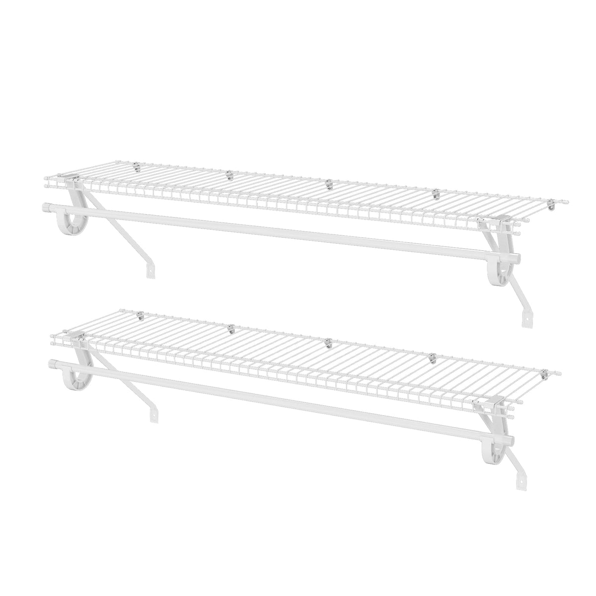 PROWORX closet shelves with hanging rod offer organized wardrobe storage for small spaces.