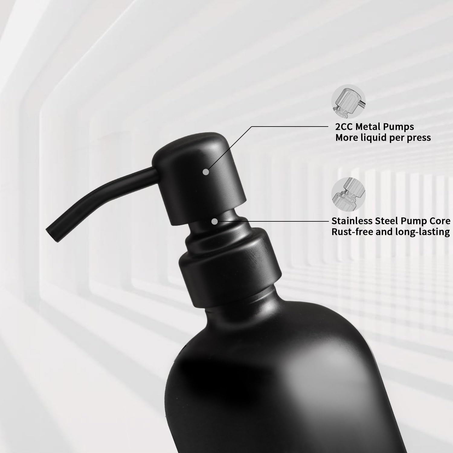 Prus Waso black bathroom decor enhances modern aesthetic on a vanity.