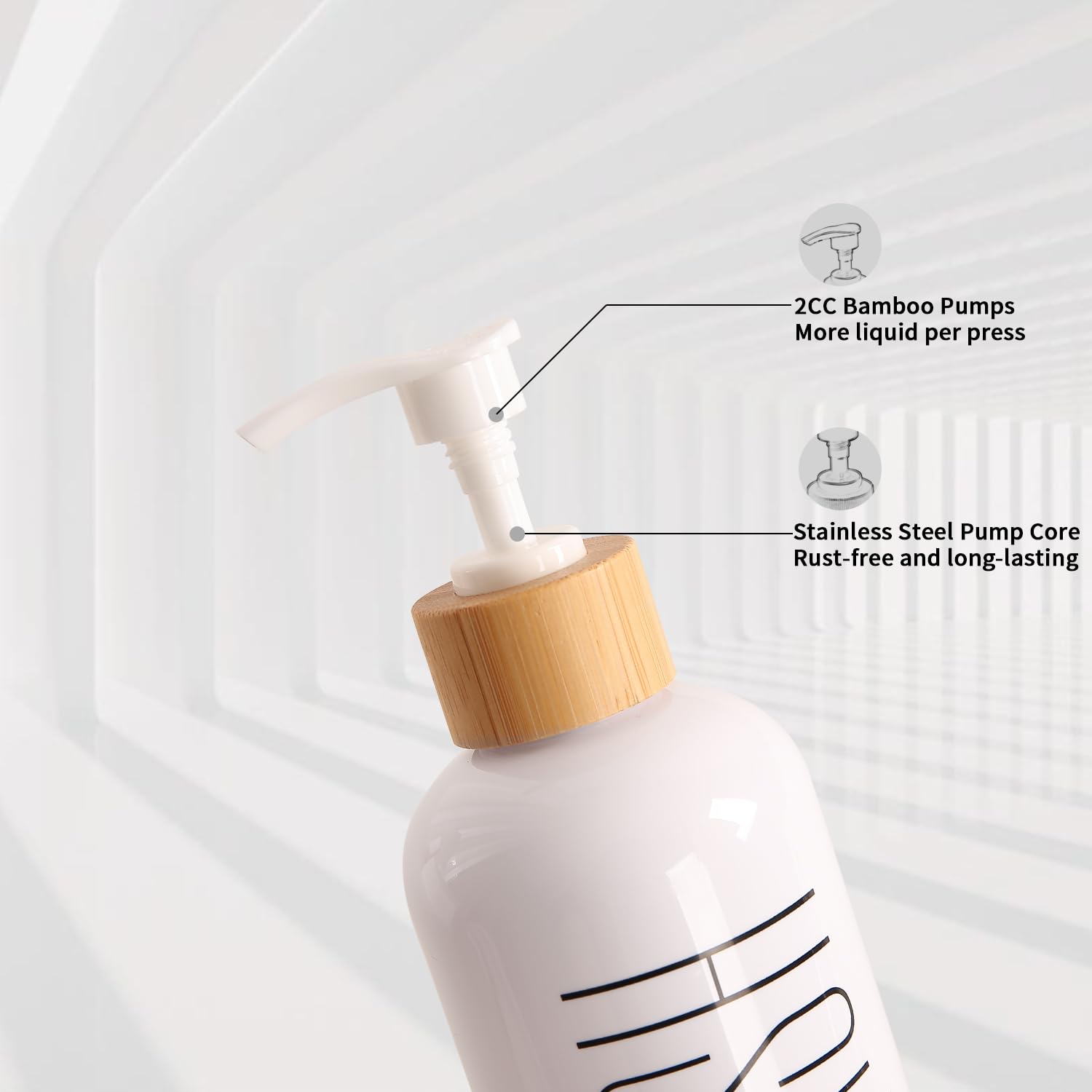 Prus Waso farmhouse-style dispenser elevates guest bathrooms with crisp white finish