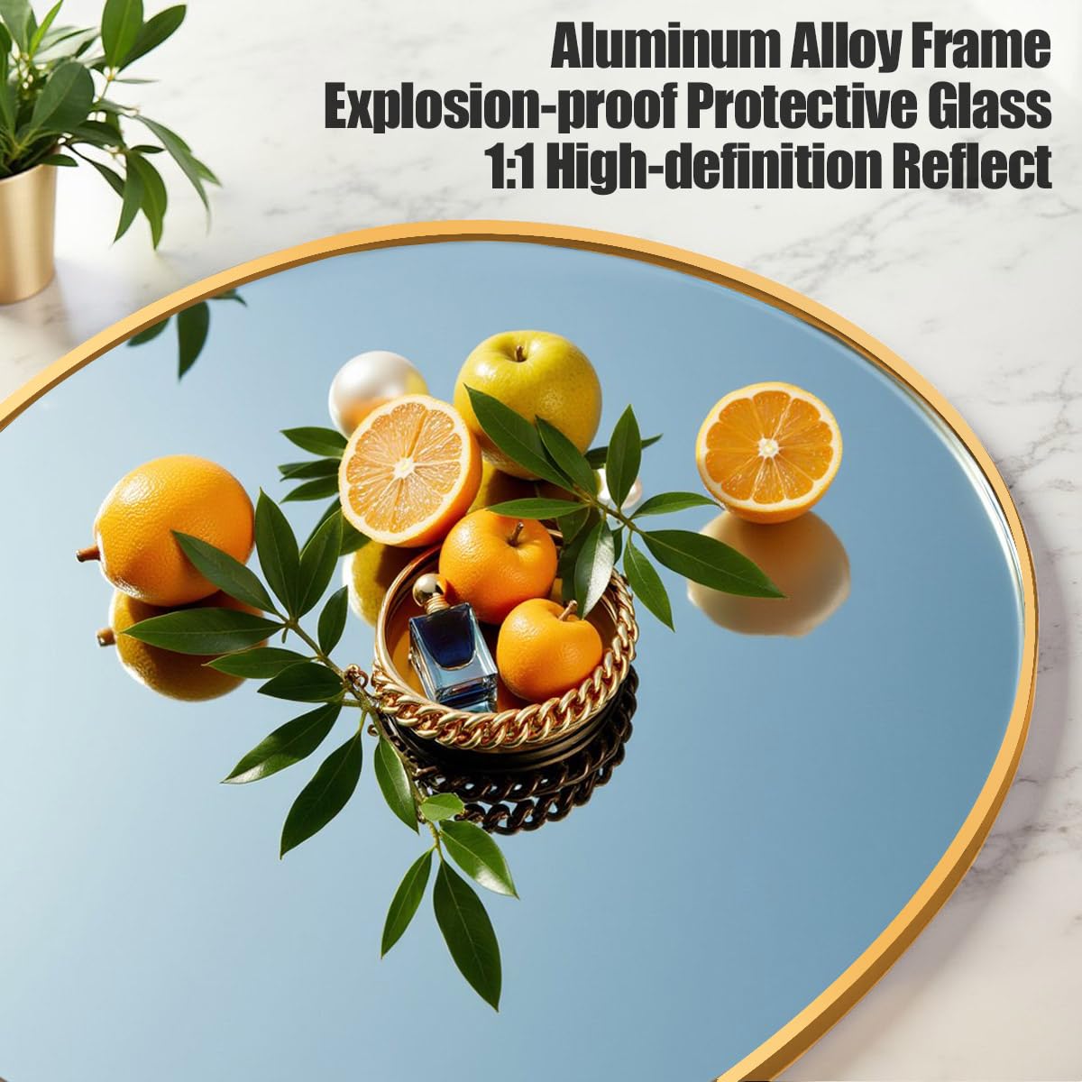 Prywot gold frame close-up shows durable aluminum alloy construction.