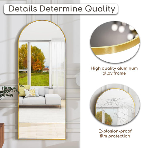 Prywot luxury arched design mirror elevates decor and mood in any room.