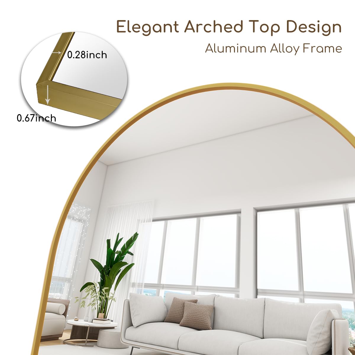 Prywot safety glass mirror with explosion-proof properties for secure daily use.