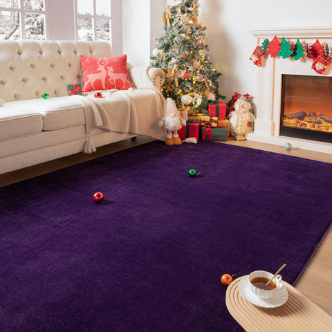 Przemy ultra-soft velvet rug delivers a luxurious touch underfoot.
