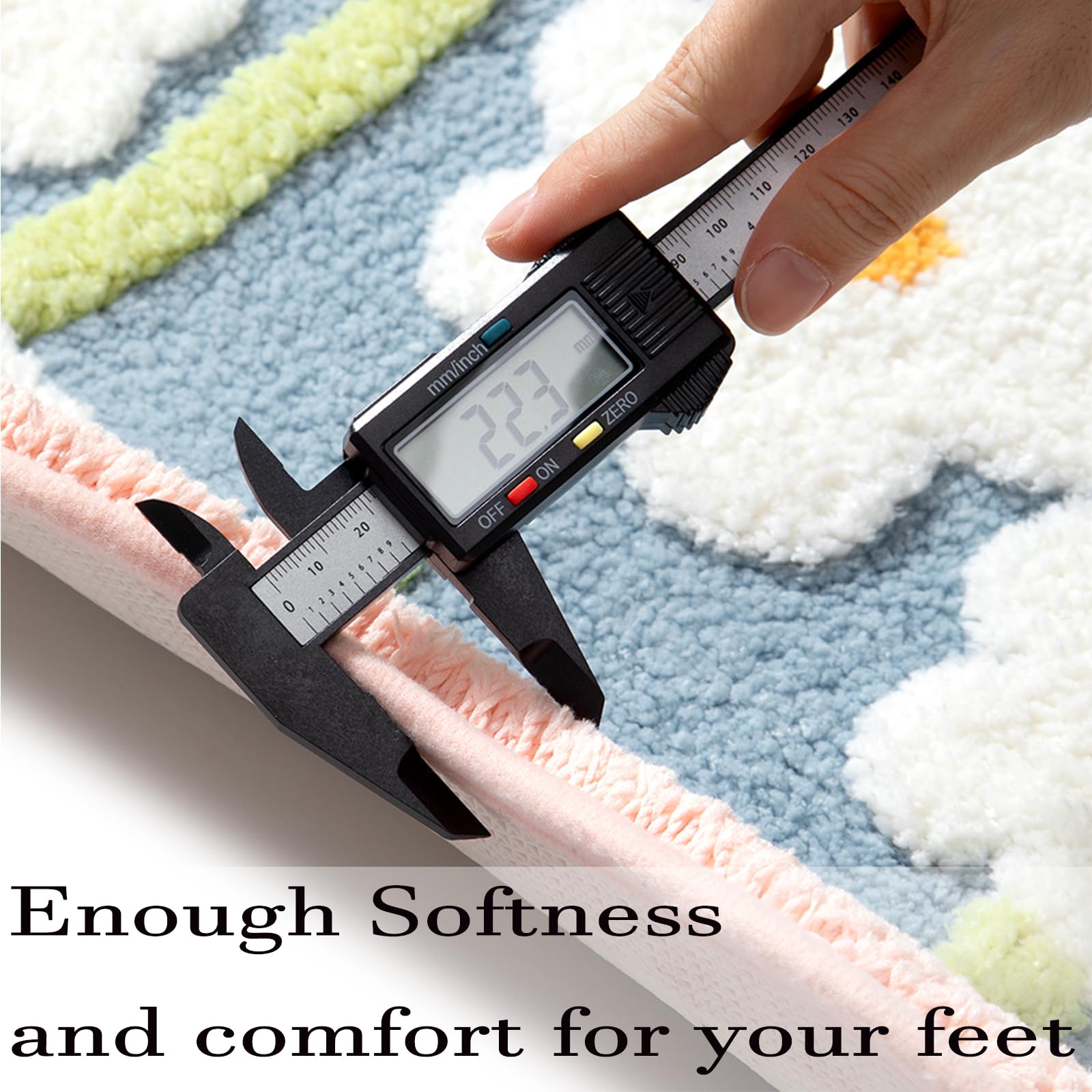 PTAEXCEL High absorbency keeps bathroom floors dry and tidy