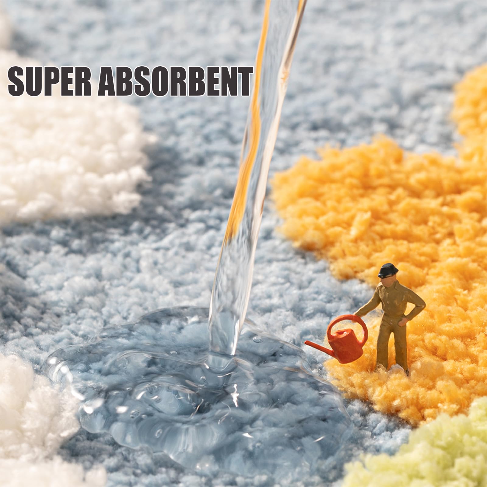 PTAEXCEL Machine-washable bath mat for easy care and longevity