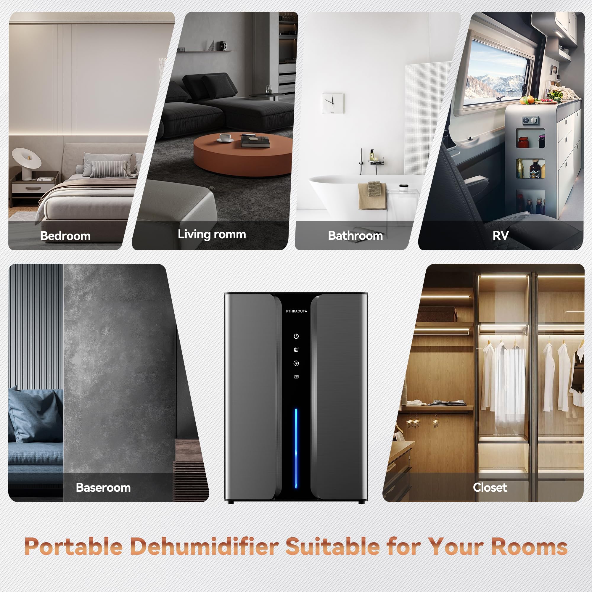 PTHRAOUTA compact dimensions fit tight corners.