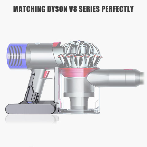 P.TOULTEK Dyson V8 battery in use provides reliable power for home cleaning.