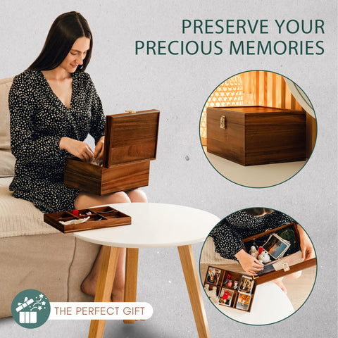 Public House inner dividers enable organized storage for photos and letters.