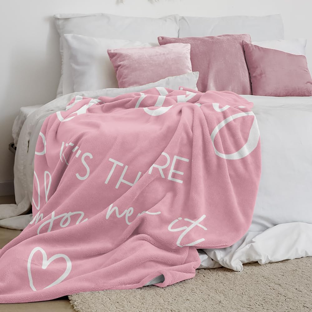 Pubrave healing blanket pink folded 60x50 for travel comfort