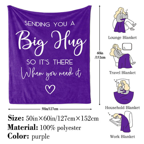 Pubrave Hug Blanket purple gift-ready packaging, perfect for thoughtful gifts.