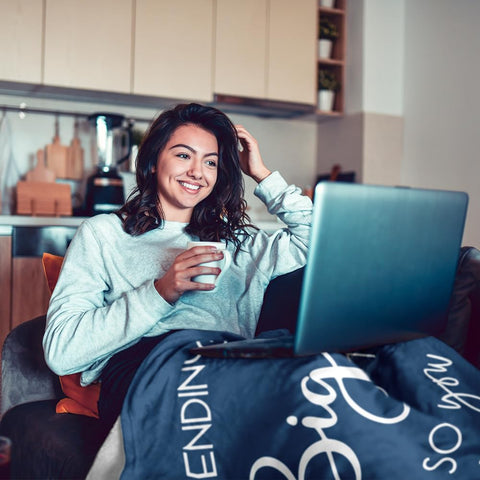 Pubrave soft flannel material blanket for daily cozy warmth
