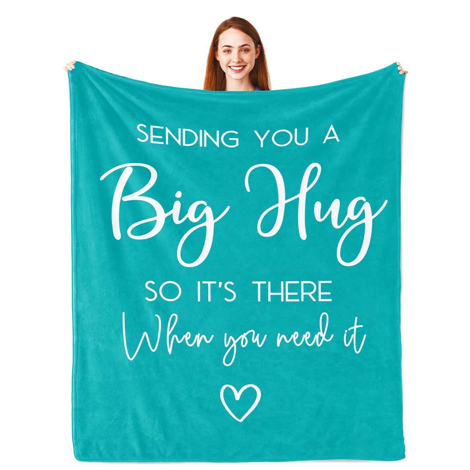 Pubrave teal hug blanket 60x50in provides cozy warmth for evenings.