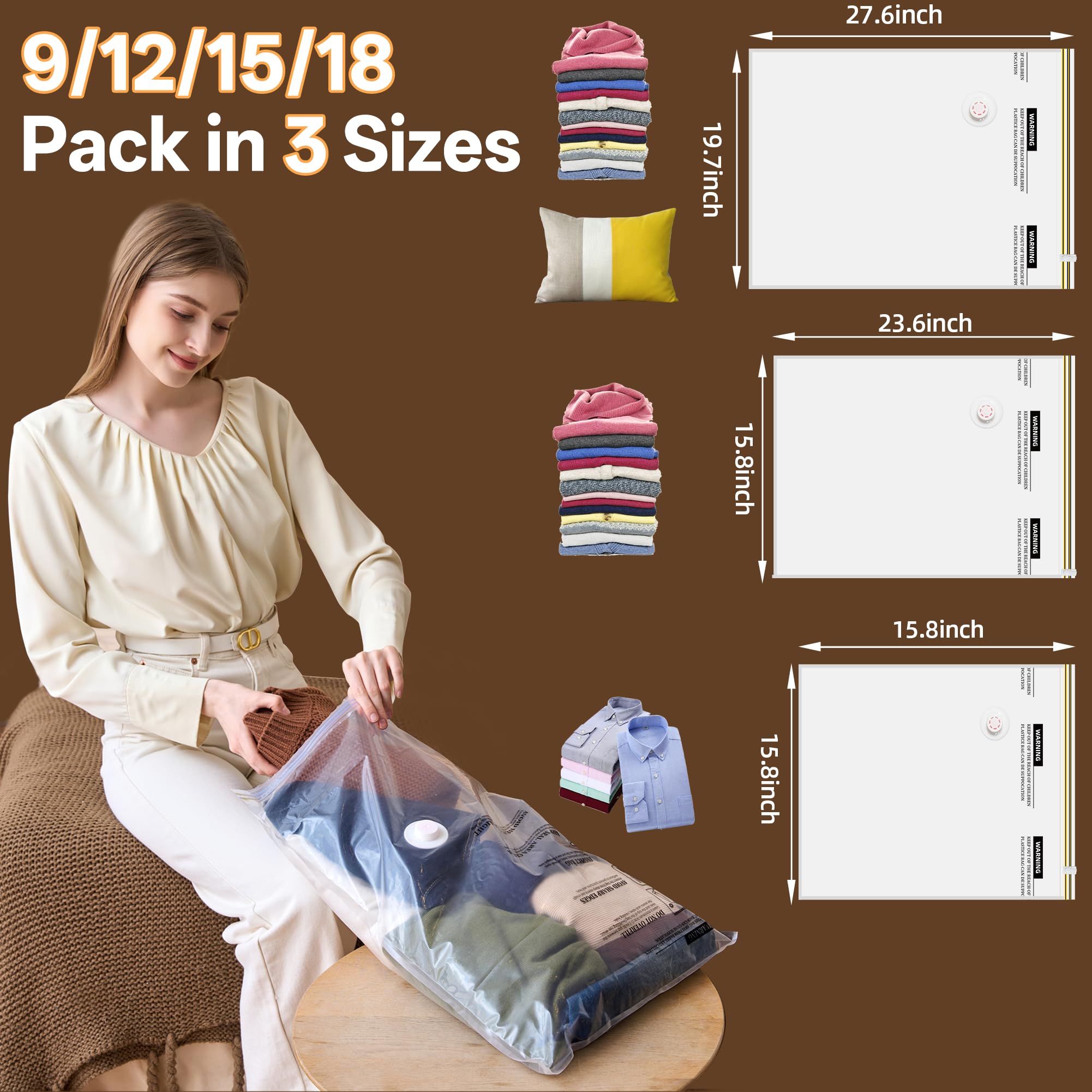 PUFTEM travel organization: compact packs simplify suitcase packing