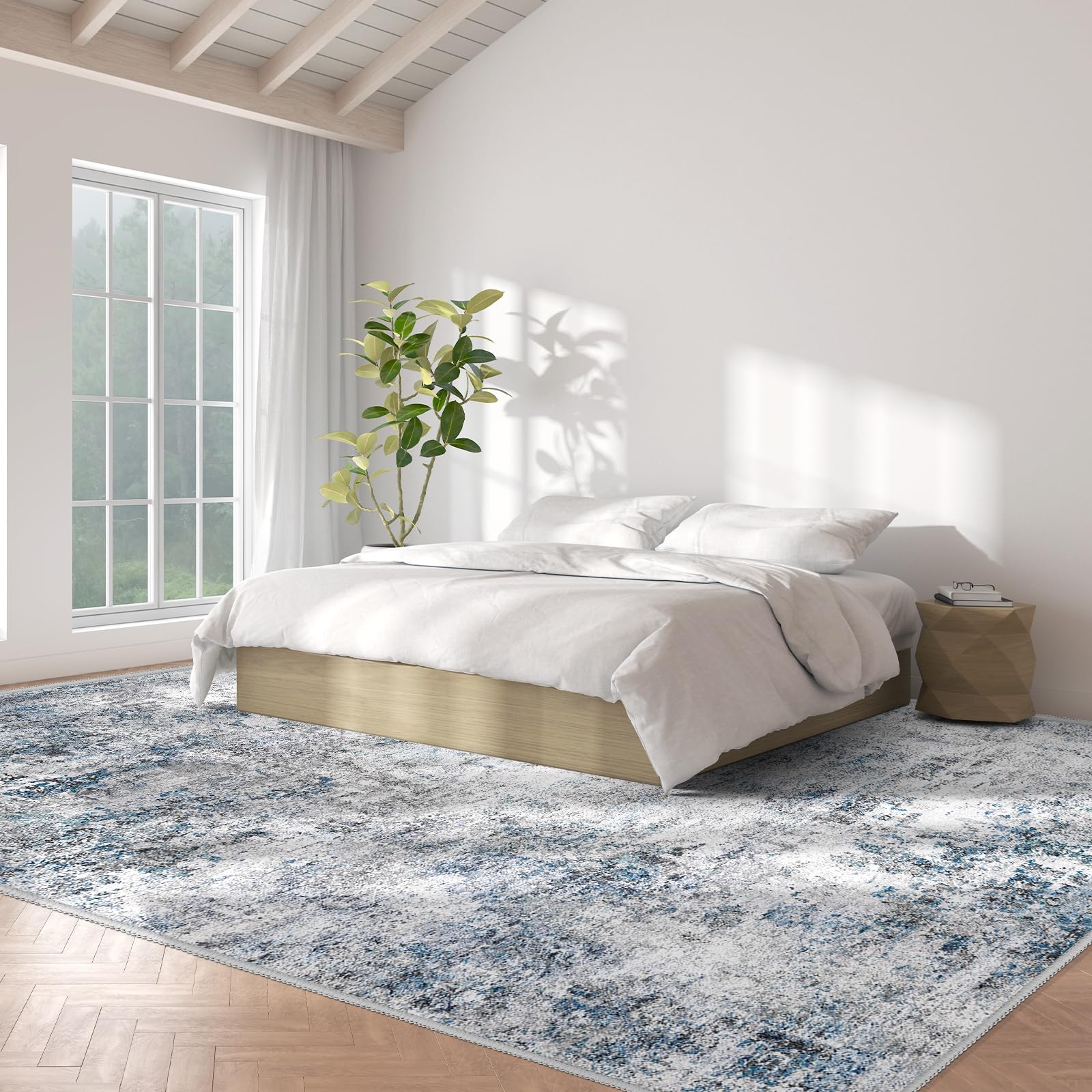 Puino non-slip rug backing close-up for safer, stable placement