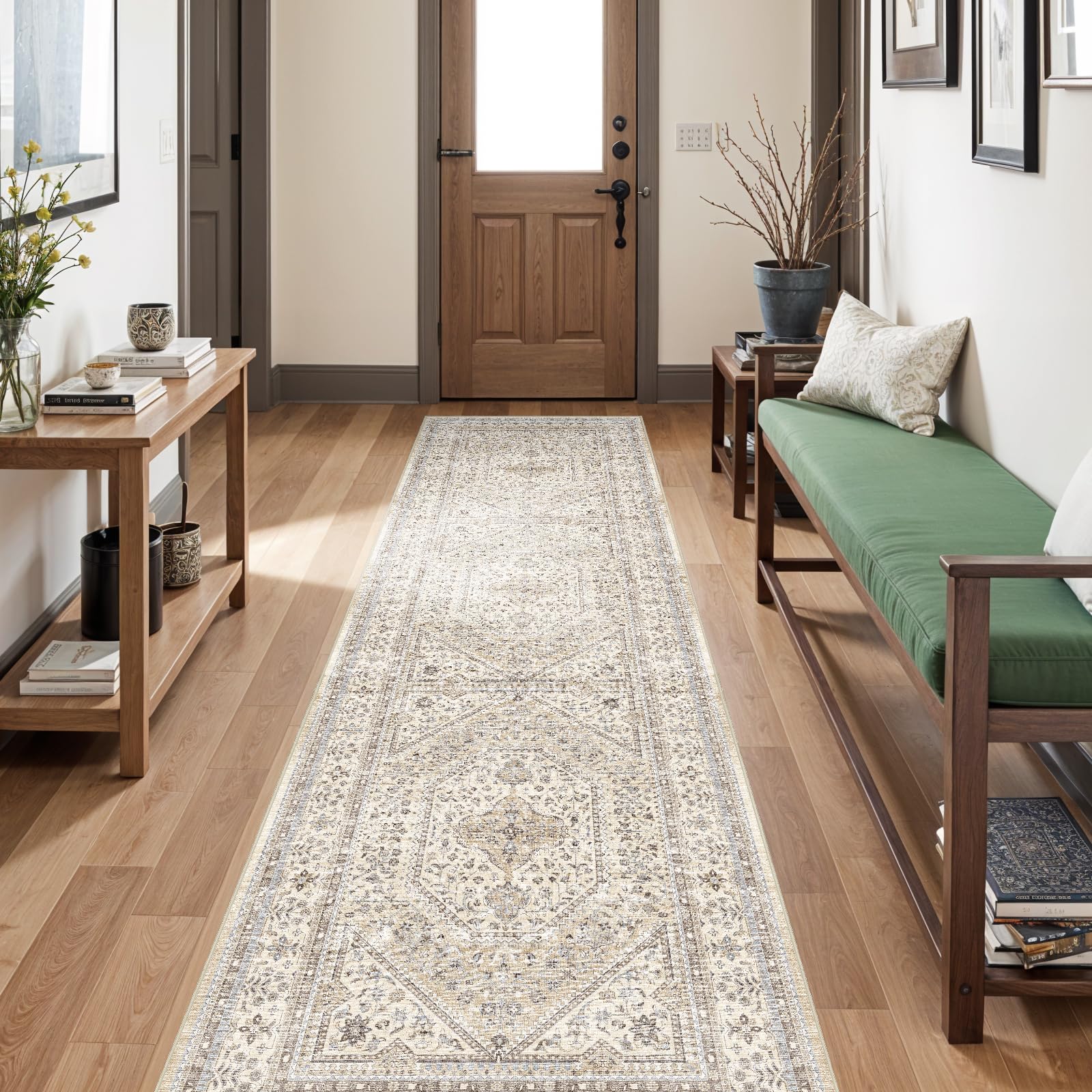 Puino washable rug ideal for kitchen and laundry areas with easy cleaning