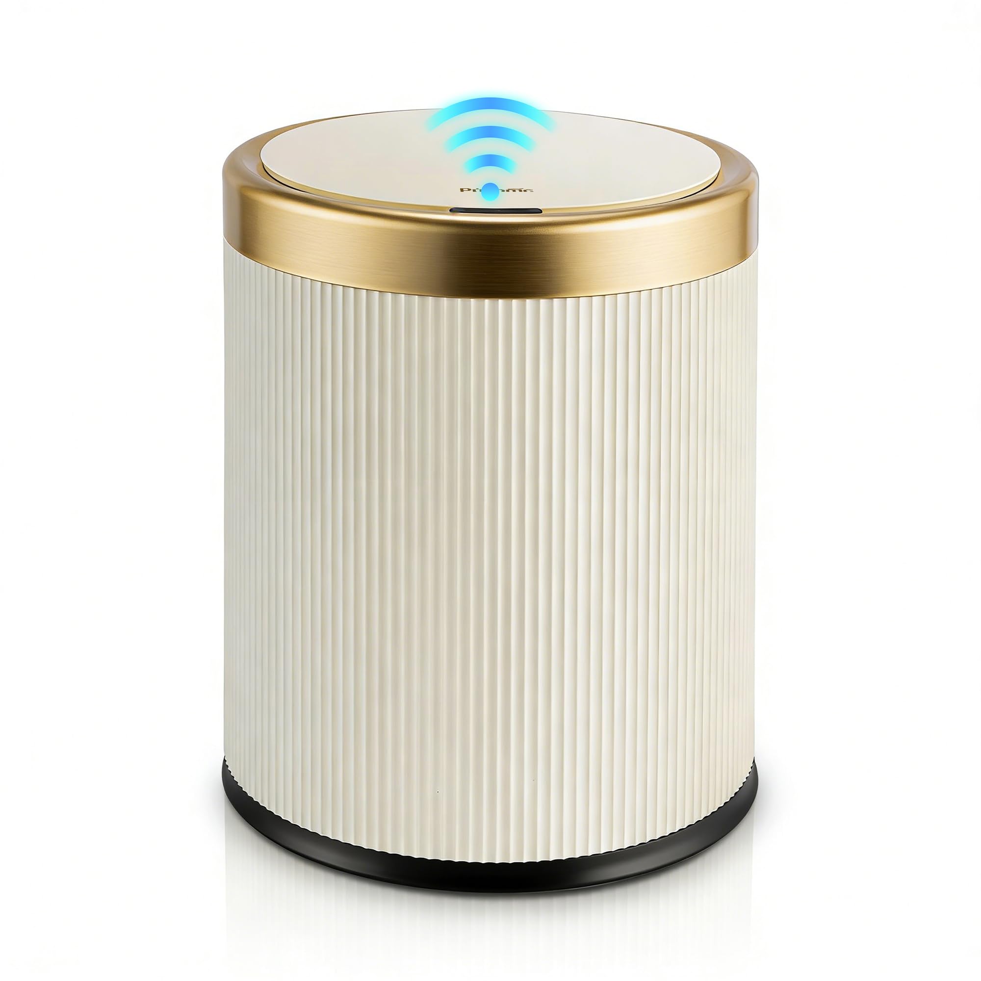 Pukomc bathroom trash can with lid shows a sealed, scent-control design.