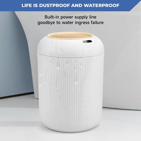 Pukomc versatile wastebasket suits living rooms, offices, and kitchens.