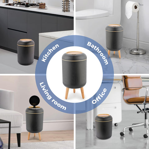 Pukomc Smart Sensor Wastebasket ABS material offers durable everyday use