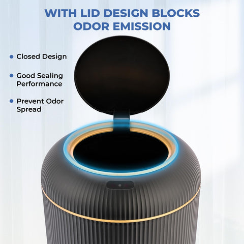 Pukomc Smart Sensor Wastebasket kitchen use ideal for mess-prone tasks