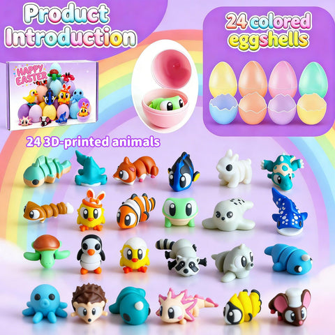 PUKVAHQ articulated mini animals evoking hands-on play and fine motor skills.