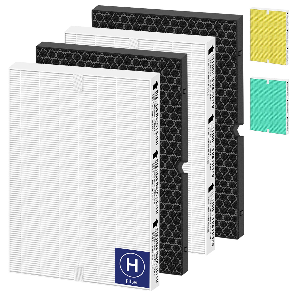 Pulluty 116130 HEPA filter for Winix 5500-2 AM80 with true HEPA efficiency