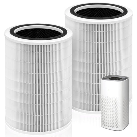 Pulluty 12010 HEPA filter pack front view for Clorox large room purifier replacement