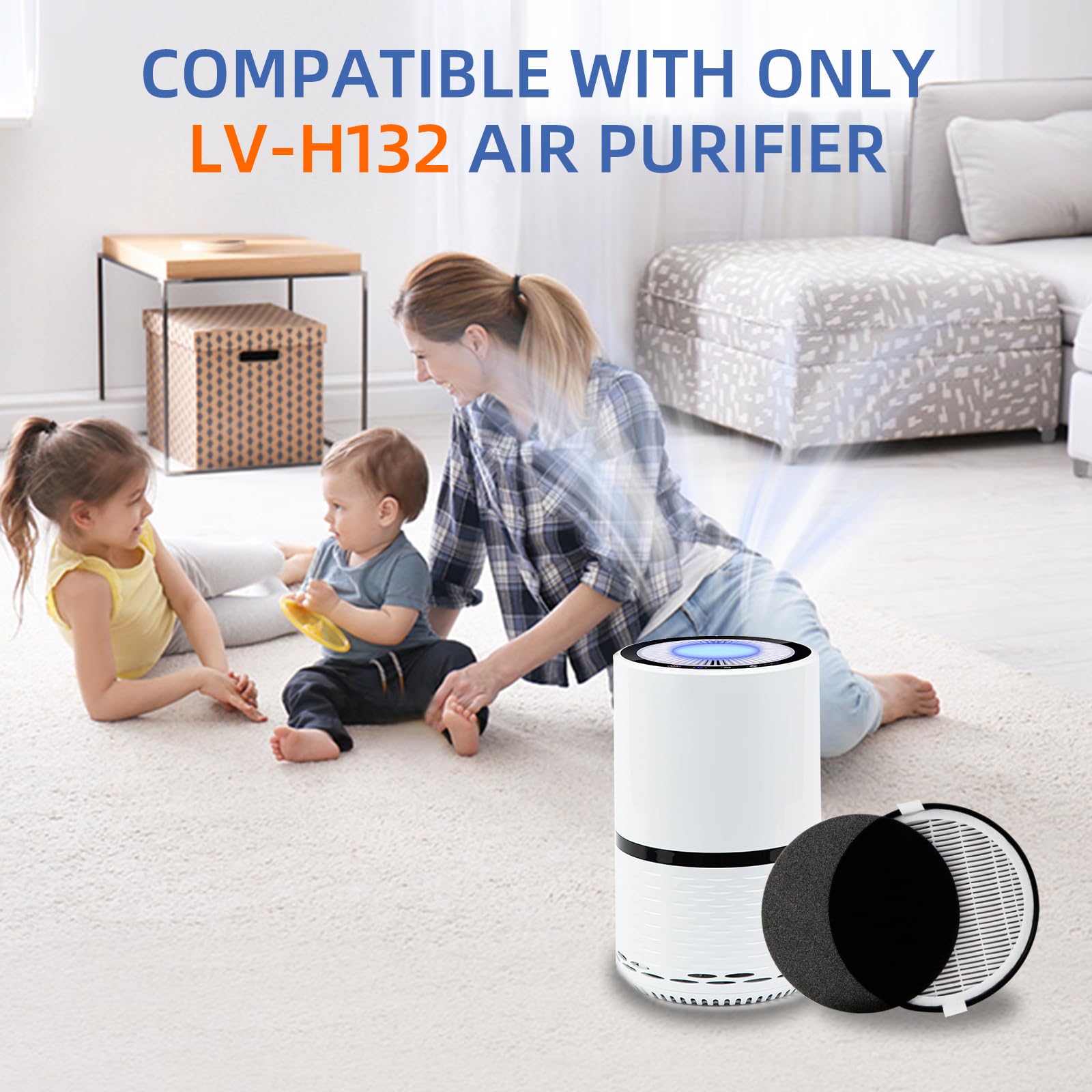 Filter-pack diagram illustrating compatibility with LV-H132