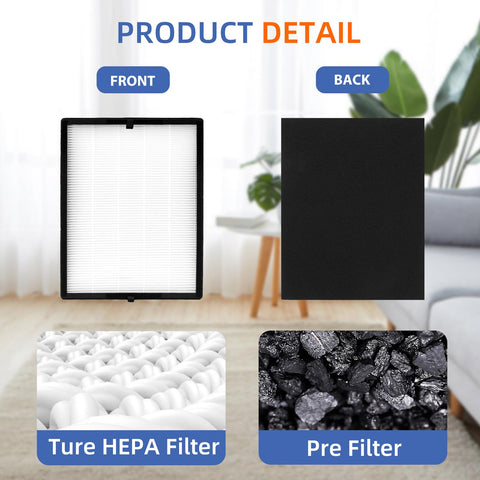 Pulluty H13 true HEPA filter captures fine particles for cleaner air